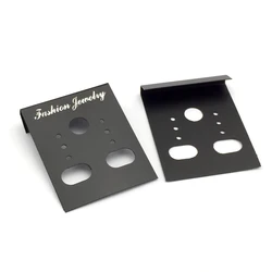 ZEROUP-pendientes de plástico para la oreja, 50 piezas, ganchos para exhibición de tarjetas, suministros para joyería, 29x38mm