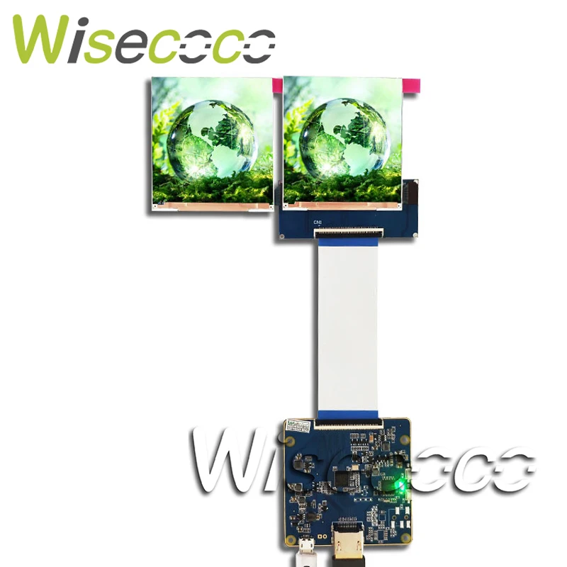 

Wisecoco 3.1 inch 720x720 LCD Display TFT IPS Square Screen Small Panel Gaming Screen MIPI control board For Raspberry PI