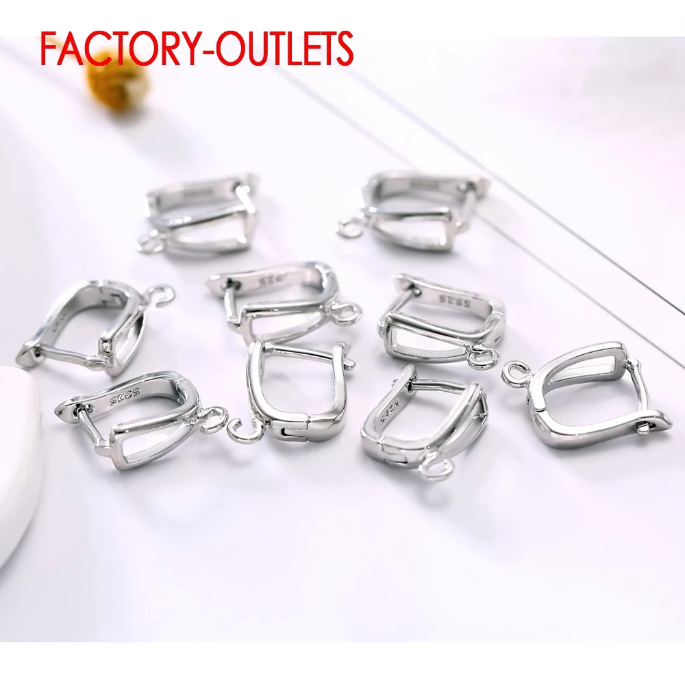 Big Discount Fashion New Arrival Buckle U-shaped Earrings Accessory For Women Jewelry 925 Sterling Silver Earring Findings