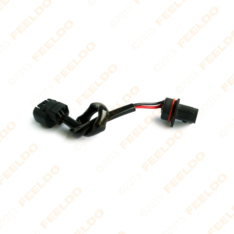 FEELDO 1XCar 5202/H16/2504/PSX24W Female Socket Connector Adapter To P13W Male Socket With Wire Harness Cable HID/LED Conversion