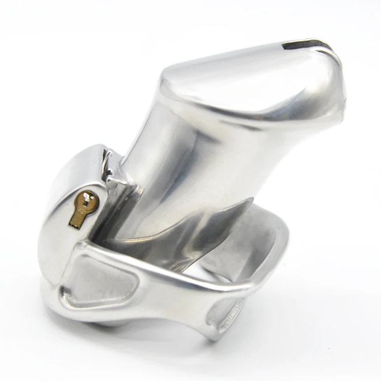 CHASTE BIRD Male 316L Stainless Steel Luxury Standard Penis Cage Chastity Device with 2 Magic Locks Sex Toys Cock Ring A338