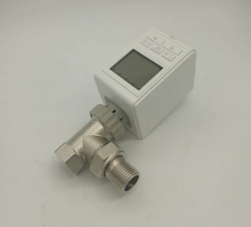 LCD Radiator actuator valves Temperature controlled electric actuator week programming thermostatic Radiator angel Valve