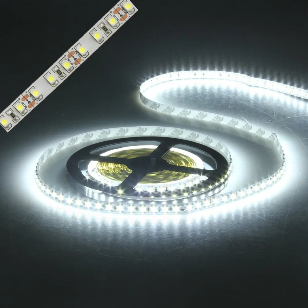 Led Strip Light 3528 600led 5m Waterproof IP65 DC 12V 3000K 6500K 9000K White Warm White Cold White 2835 Flexible Tape