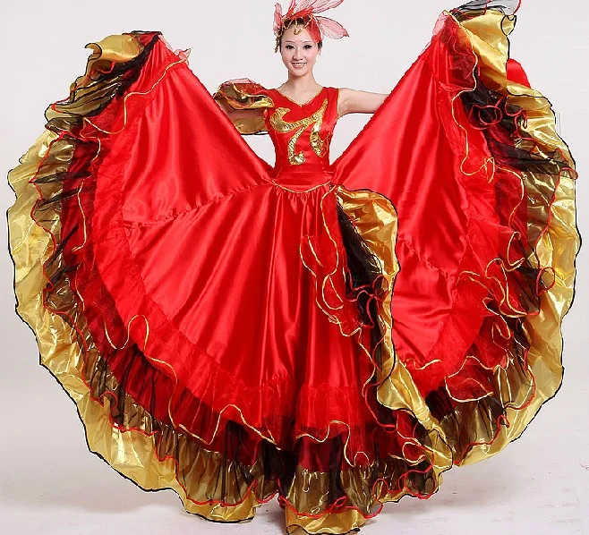 Frauen Flamenco Tanzkleid Erwachsene Paso Doppel Tanzkleid Flamenco Kostüm Mädchen Flamenco Kleider