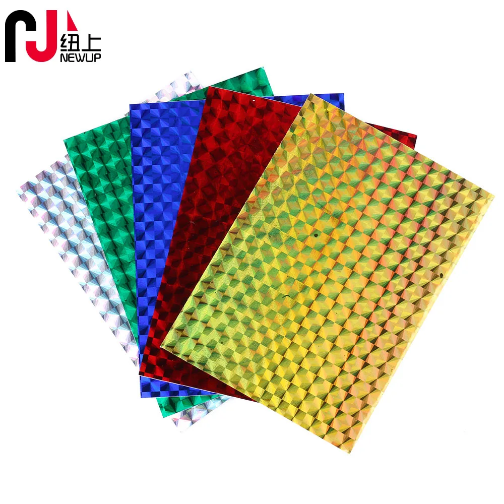 Fishing Lure Stickers 5pcs/lot 7.3X10cm Rainbow Laser Fish Scale Honeycomb Transparent Hologram Sticker Fishing Lure Accessories