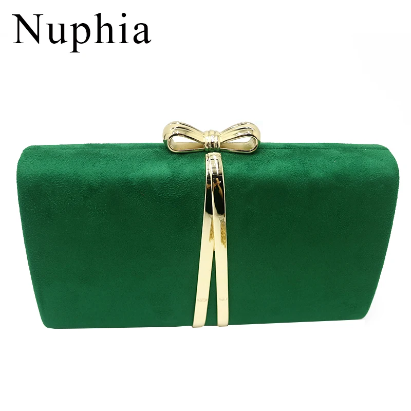 

Nuphia Hot Newest Large size Suede Evening Clutch Bags and Party Evening Bags for Women Yellow Red Green Pink