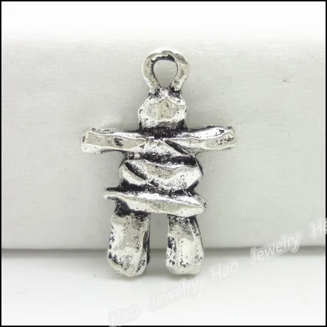 40 pcs Vintage Charms  Stone man  Pendant Antique silver Fit Bracelets Necklace DIY Metal Jewelry Making