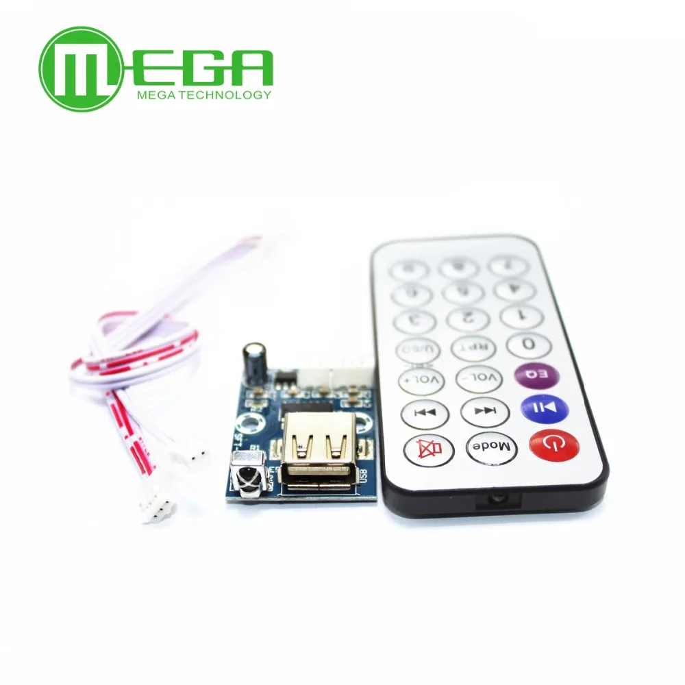 mini micro Lossless music decoder WAV+MP3 Decoding board 12V player USB sound card MP3 board+remote control Integrated Circuits