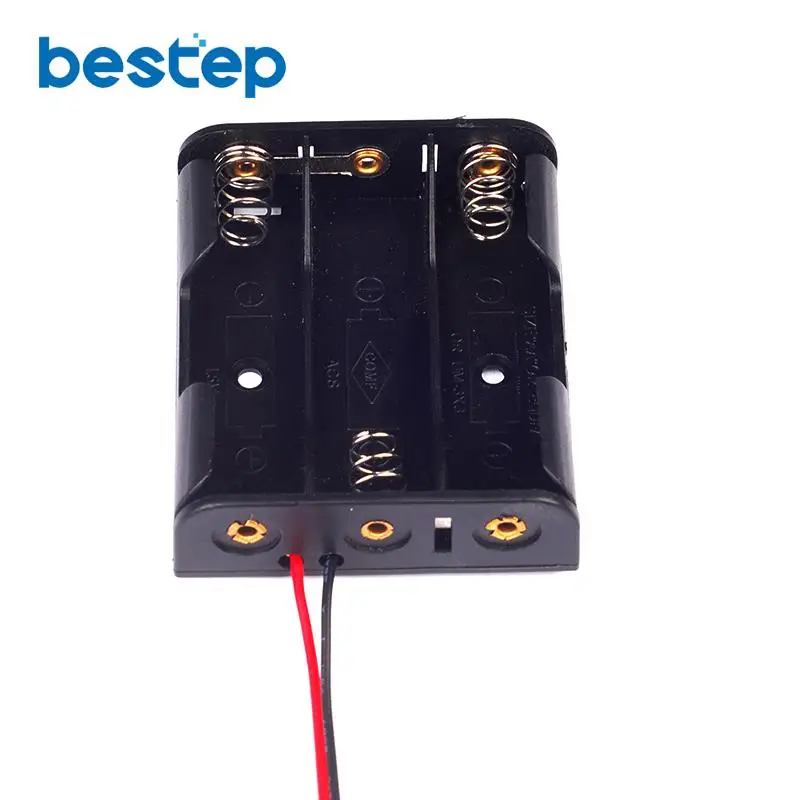 2PCS 3AA Battery Box holder with Switch for 3 AA 4.5V OutPut Batteries Hot Sale