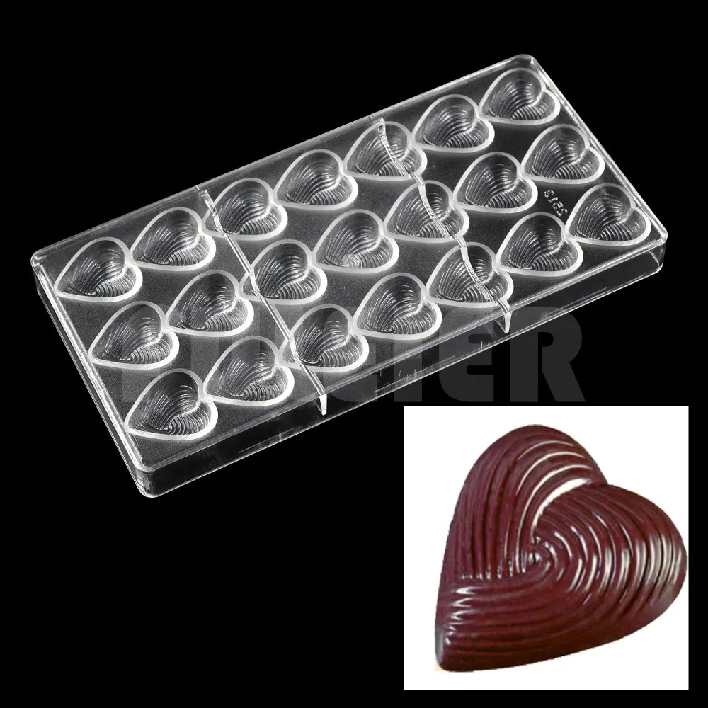 

Baking pastry tools heart shape polycarbonate chocolate mold ,cheap kitchen bakeware baking mould candy chocolate moulds plastic