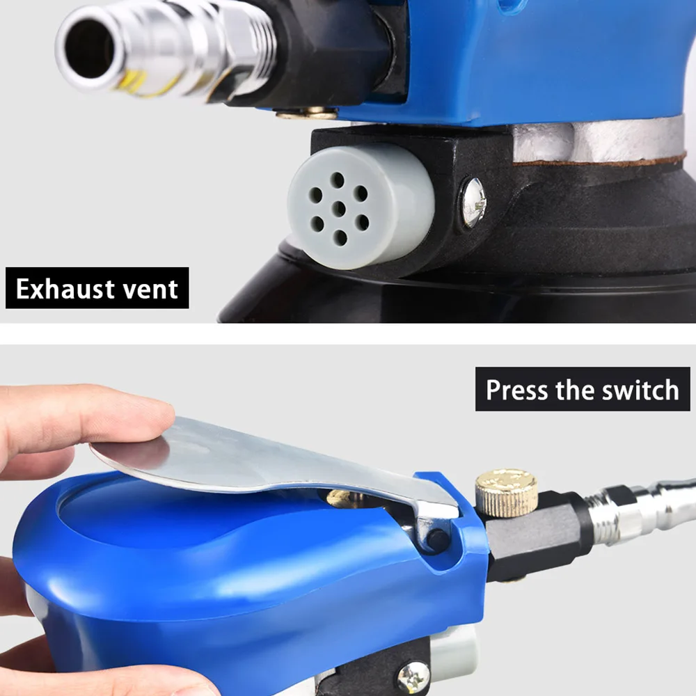 Car Polisher Random Orbital Detailing Waxer Buffer Boat Truck Professional Polisher Vacuum Cleaner Set Tool 5inch Polishing