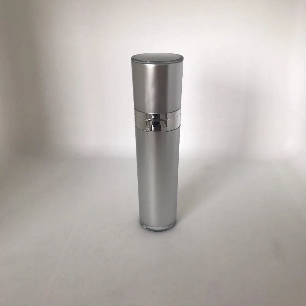 

50ML silver acrylic cone-shape pump lotion bottle, press lotion pump bottle ,50ml plastic Cosmetic bottle Packaging