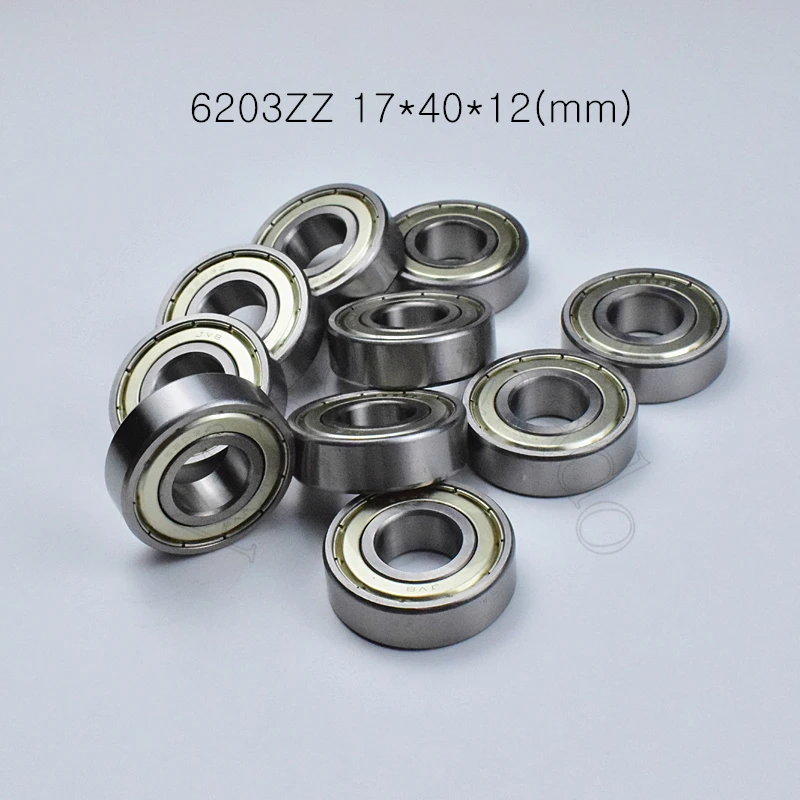 Bearings 1pcs 6203ZZ 17*40*12(mm) chrome steel Metal Sealed High speed Mechanical equipment parts