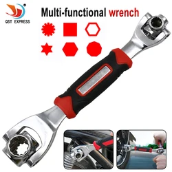 Wrench 8 in 1 Tools Socket Works with Spline Bolts Torx 360 Degree 6-Point Universial Furniture Car Repair 250mm