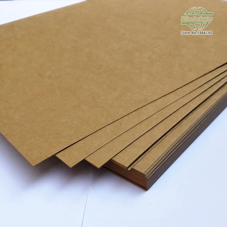 A3 Brown Kraft Paper DIY Card Making Craft Paper Blank Kraft Paper 160gsm - 450gsm 200pcs\lot Free shipping