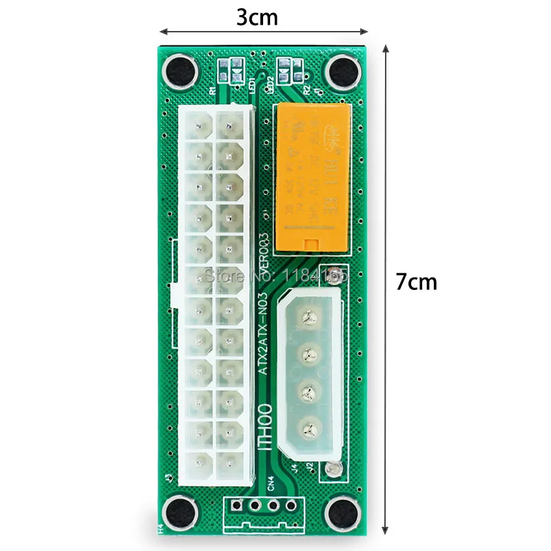 Desktop ATX 24PIN Dual PSU Power Synchronizer Start Extender Cable Card adapter for Bitcoin Mining add2psu