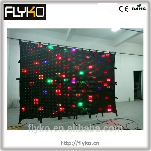 2x3M  P4 flexible led curtain display with PC control and DIY programme