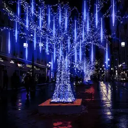 Luzes de led à prova d'água, luzes de chuva em caso de queda para decoração de festa e natal conectáveis d25