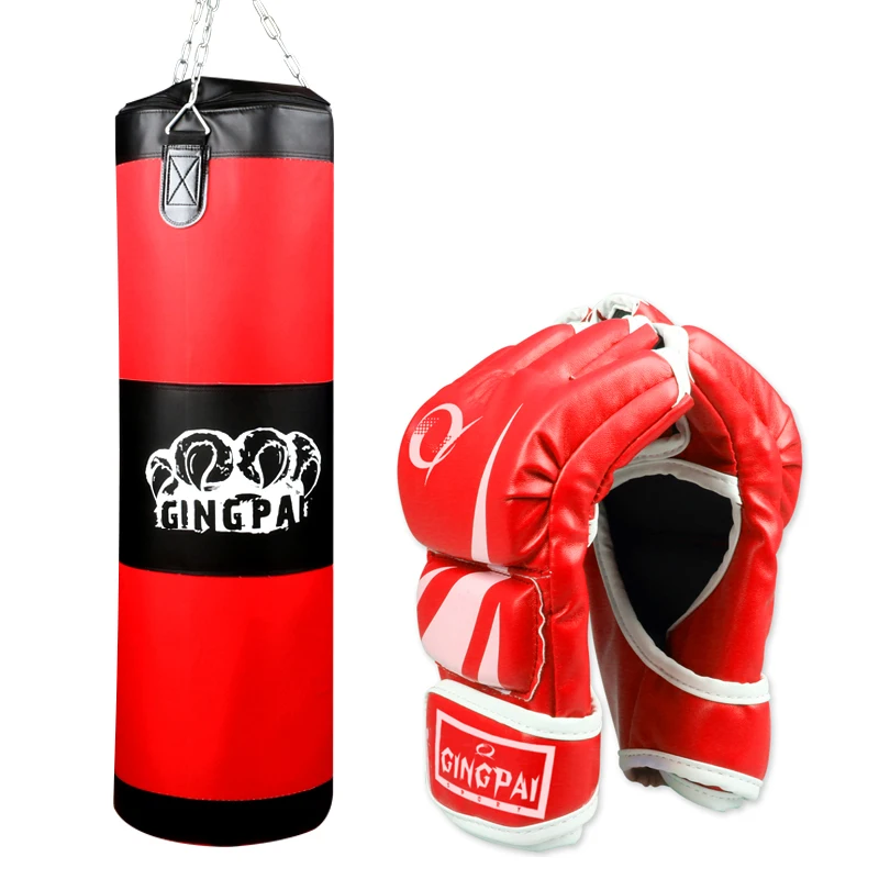 Sac de sable 100cm, boxe MMA, gants de boxe, grappin thaïlandais, sac de sable suspendu (vide)