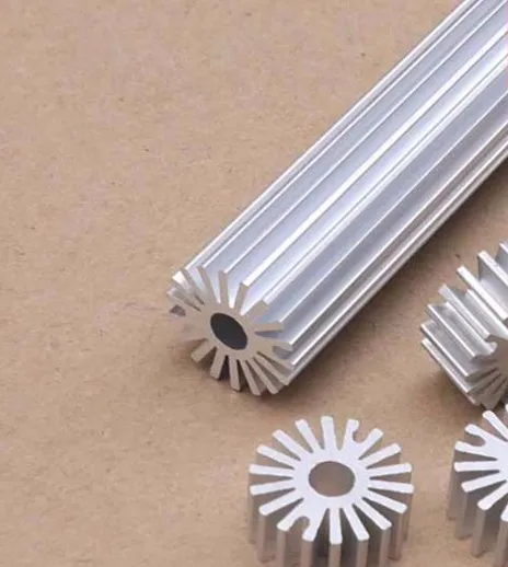 Fast Ship Sunflower Radiator for 3W LED lamp bead 20*5*200mm Round Aluminum Radiator Circular Aluminous Profile Custom LED Cool