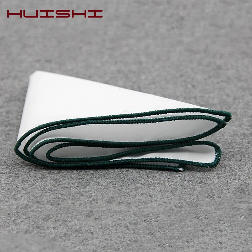 HUISHI Herren Baumwolle Hanky Weiß Tasche Platz Einfarbig Taschentuch 14 Farbe Hanky Baumwolle Für Männer Hochzeit Business Zubehör