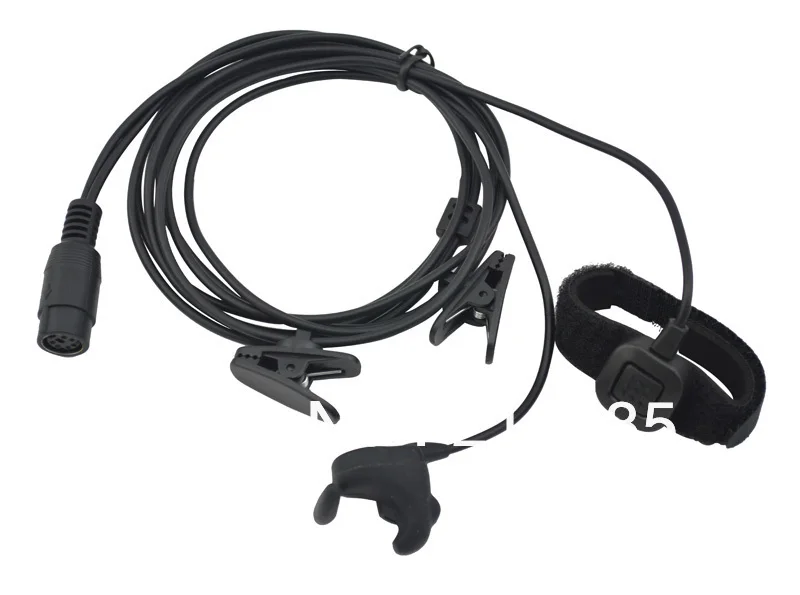 M konektor 2-wired PRO telinga getaran w / kabel, Control & MIC untuk Motorola GP300 GP88 GP88S GP3688 P040 CP140 GP3188 / HYT TC-500