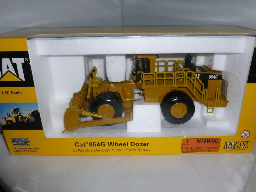 Alloy Model Gift Norscot 1/50 Caterpillar CAT 854G Engineering Machinery Wheel Dozer Vehicle Diecast Toy Model 55159 Collection