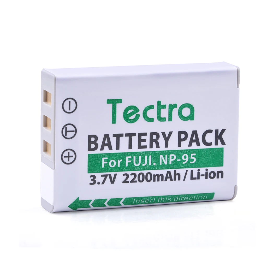 Tectra 4pcs NP-95 NP95 NP 95 Camera Battery for Fujifilm FinePix REAL 3D W1 X100 X100S X-S1 F30 F31fd X30 X100T Ricoh GXR