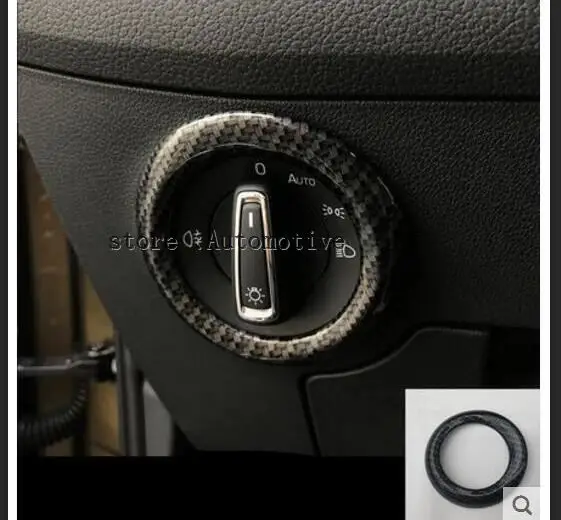 

For Skoda Kodiaq 2016 2017 2018 Abs Matte Head Lamp Light Switch Cover Headligt Control Frame Trims 1pc Car Interior Accessories