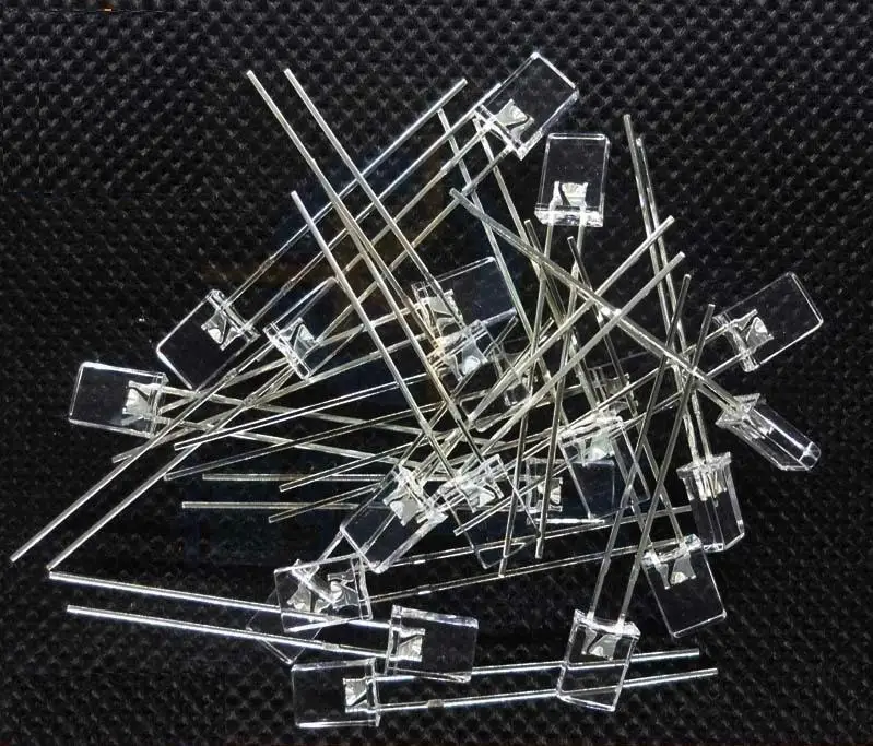 

1000pcs/lot 2 * 5 * 7MM haired white 2X5X7MM square transparent white LED light-emitting diode light cube special