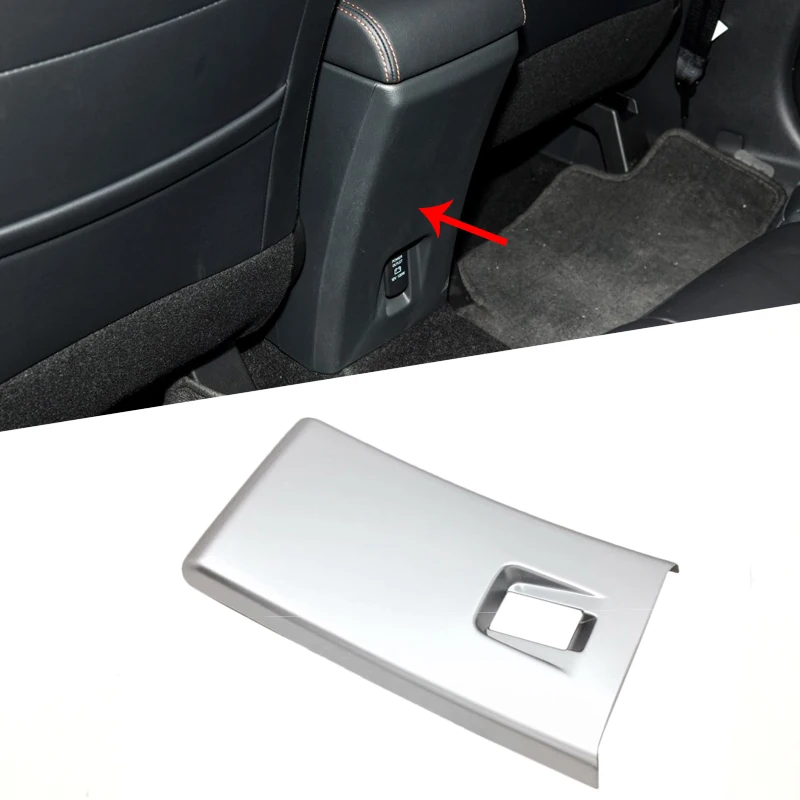 Bbincar For Mitsubishi Eclipse Cross 2017 2018 2019 Rear Armrest Box Air Condition Vent Cover Trim Interior Accessories ABS