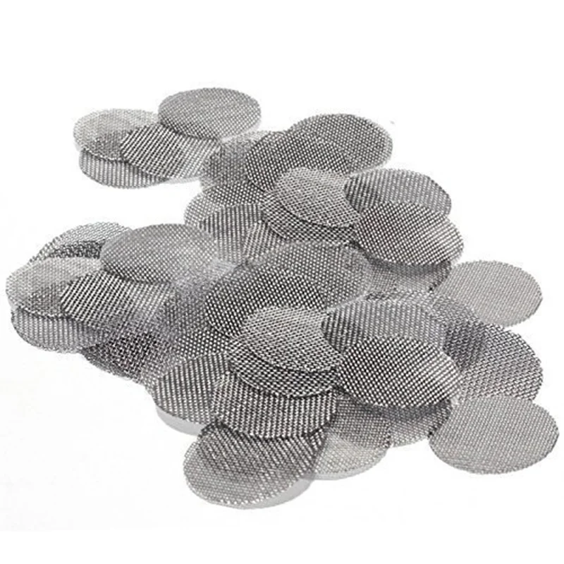 Thickened Multifunctional Hookah Water Pipe Stainless Steel Tobacco Smoking Metal Filters Smoke Pipe Screen Gauze