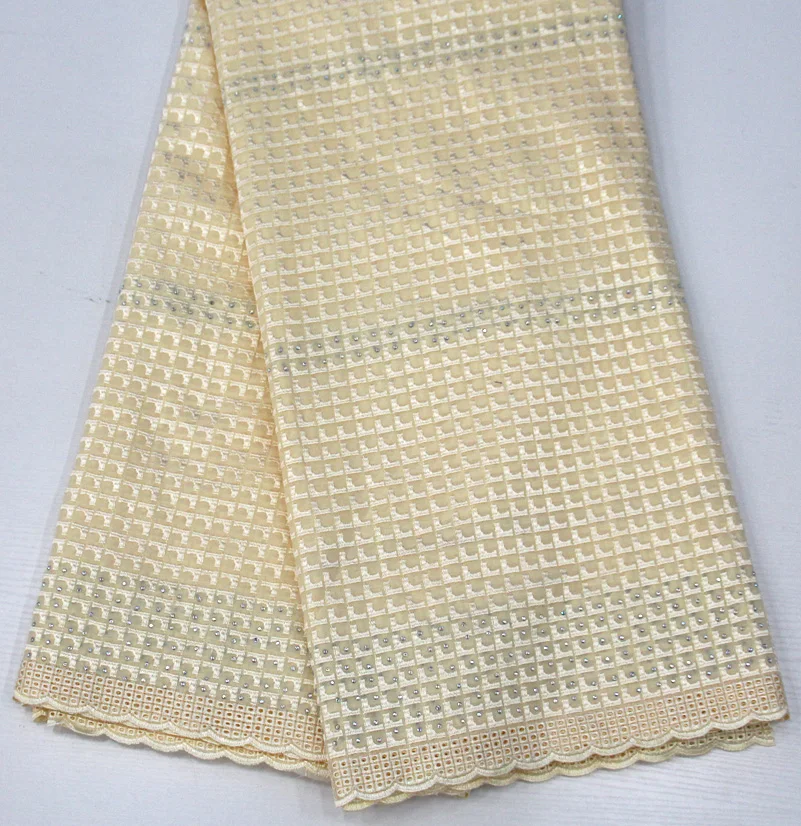 

Rhinestone High Quality For Women And Men Cotton Dry Lace Fabric Swiss Voile With Stone Swiss Voile Lace In Switzerland Wedding