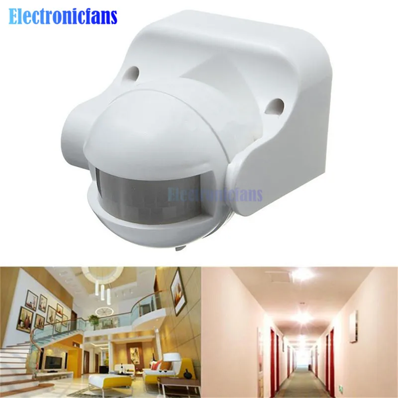 PIR Infrared Motion Sensor Detector Movement Switch Max 12m 50Hz 3-2000LUX 220-240V AC 50Hz 180 Degree Outdoor IP44 Security