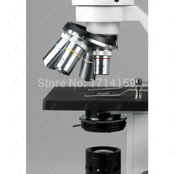 Student School Microscope-AmScope Supplies 40X-2500X Advanced Compound Microscope with USB Digital Camera & 10pc Slide Kit