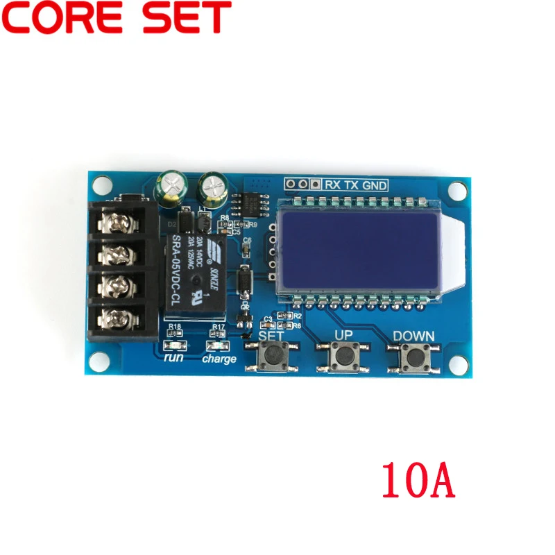 6-60v 30A 10A Solar Battery Controller Charge Protection Board Charger Time Switch 12v 24v 36v 48v Lead-acid Battery Capacity