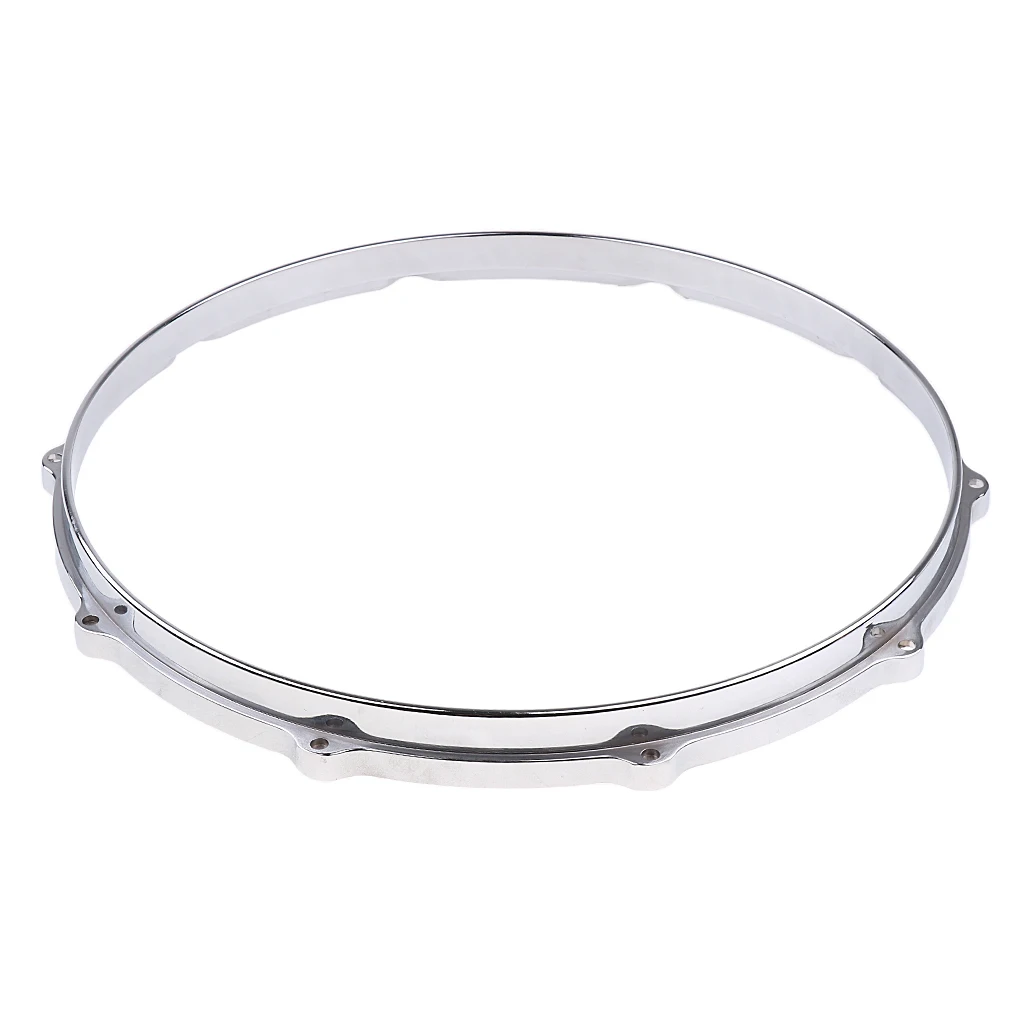 Tooyful 1 pair Snare Drum Hoop Ring Rim Aluminum Alloy for 14\'\' Snare Drum Percussion Instrument Parts Accessories