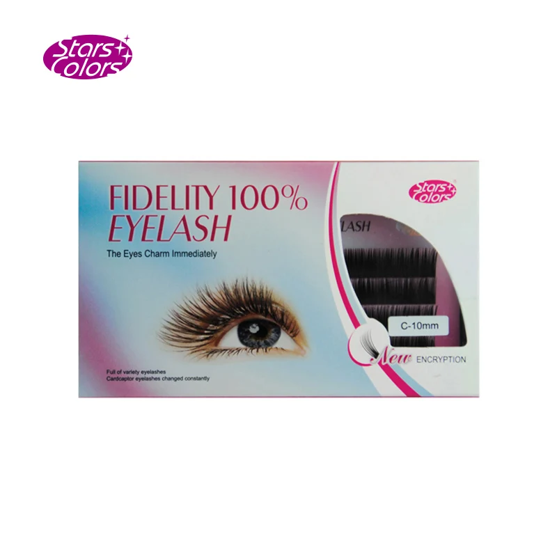 Stars Colors South Korean imports of false eyelash comfortable 100% lifelike Single natural thick coils fake lashes super soft