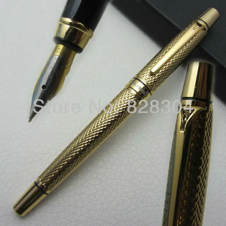 pen Fuliwen perfect upscale Gold scales hewn Fountain Pen Office writing gift pen shipping