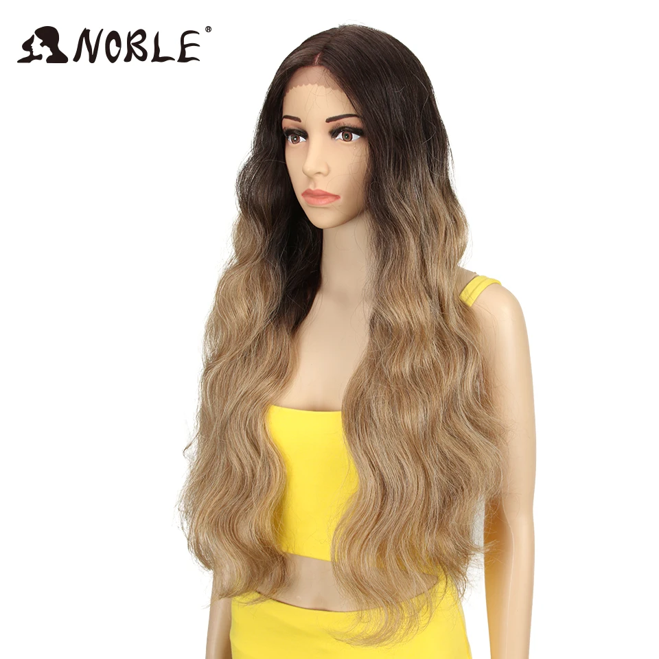 Mulia Wig Berombak Panjang untuk Wanita Hitam Sintetis Rambut Pirang Cosplay Wig 30 Inch Tahan Panas Afrika Amerika Sintetis Wig