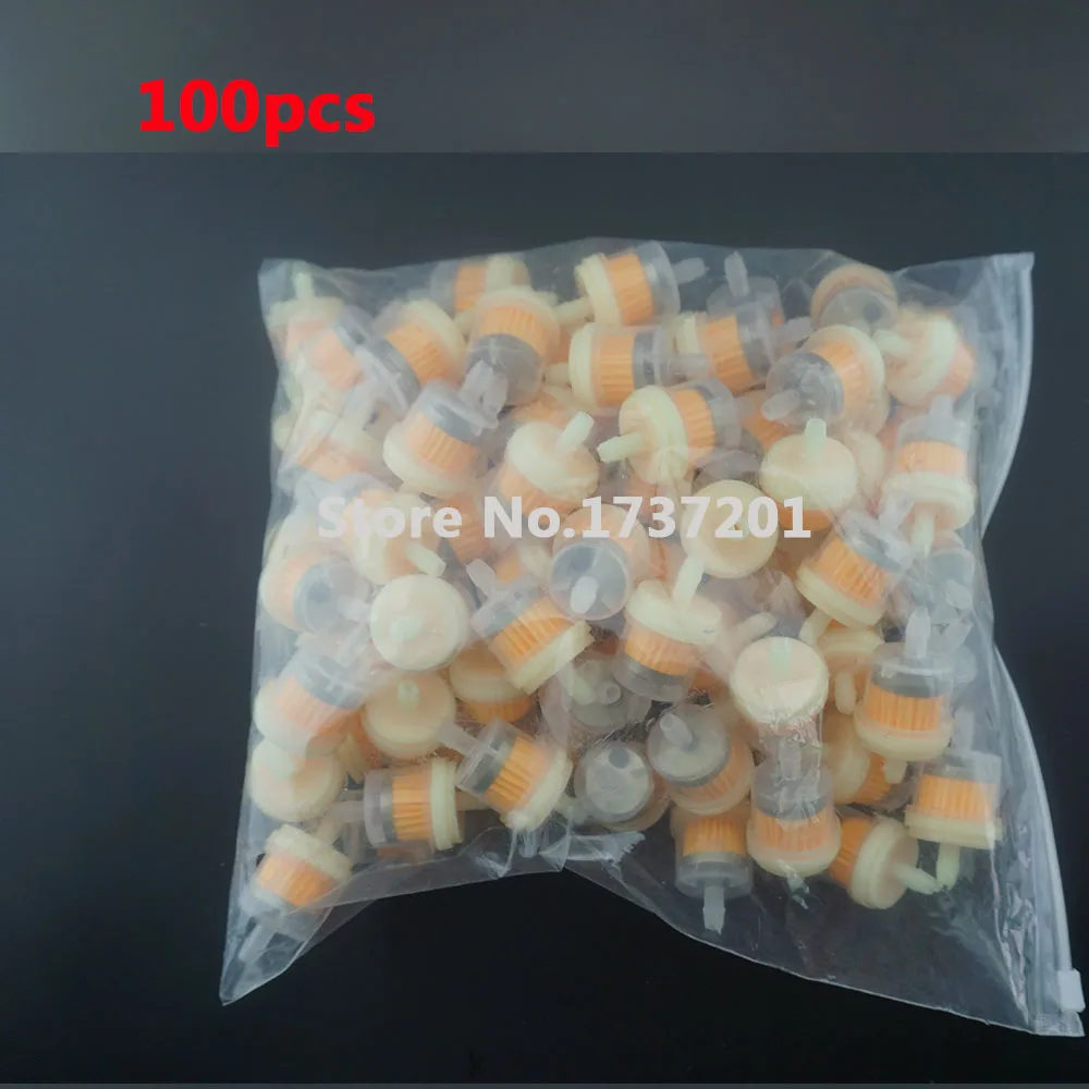 100Pcs ENGINE INLINE GAS Magnetic FUEL FILTER with Magnet 1/4\