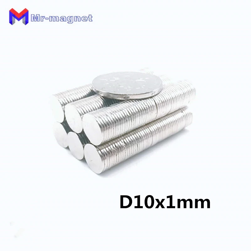 

1000pcs 10x1mm magnet 10x1 Super strong sticking neo neodymium D10x1 magnets N35 D10x1mm, 10x1 permanent magnet neodymium 10*1mm