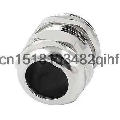 M25 Silver Tone Metal 13-18mm Dia Waterproof Cable Gland Connector