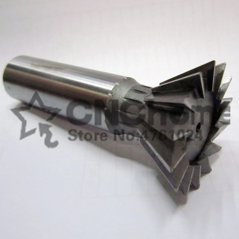 1Pcs 10mm/12mm/14mm/16mm/18mm/20mm/25mm/30mm/32mm/35mm/40mm/45mm 50/70/75 Degree Premium HSS Dovetail Cutter End Mill Milling