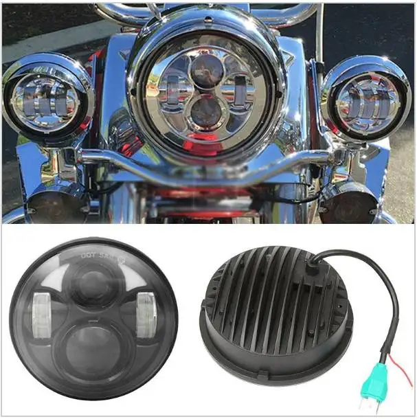 

New Arrival 5.75" Road Glide LED Headlamp led headlight High Low Bulbs Motorcycle led Headlights