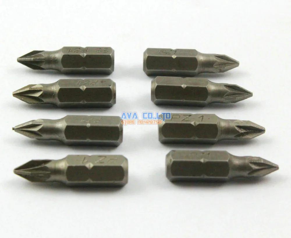 20 Pieces Magnetic Pozidriv Screwdriver Bit S2 Steel 1/4