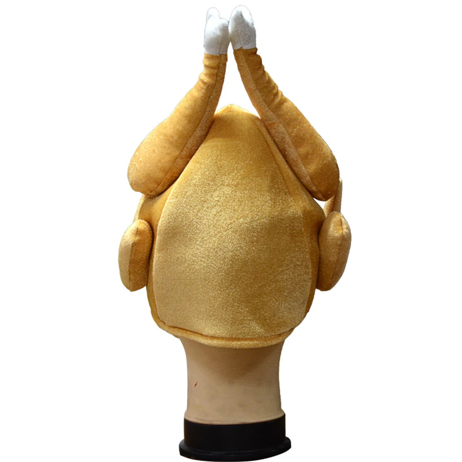 New Halloween ball  Funny Adults Hats Chicken Leg Cap Thanksgiving Turkey Hat Festival Party Decoration Funny Caps Wholesale