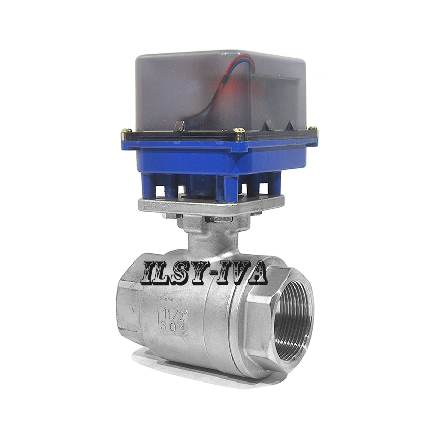 

AC12V/24V/220V DN50 two way fixed-type Stainless steel electric ball valve
