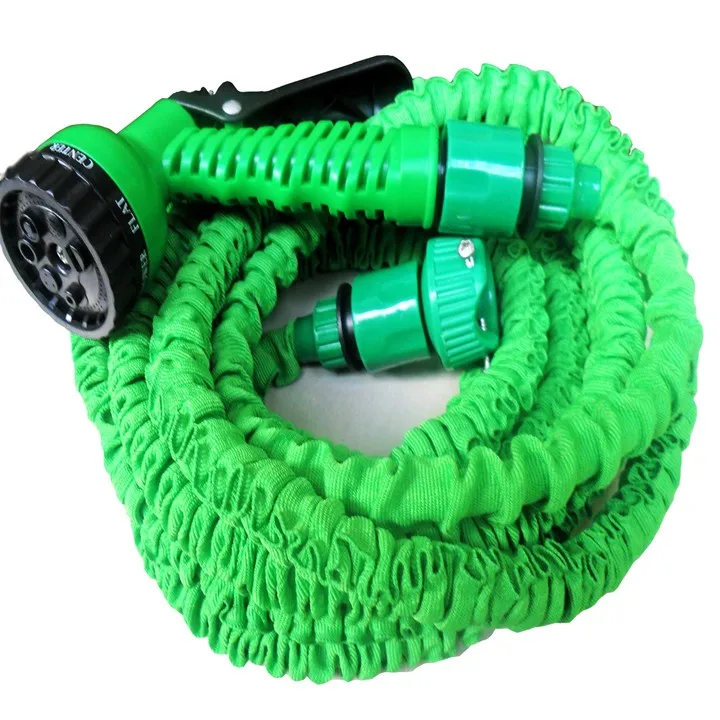 25FT 50FT Length high pressure Retractable Garden Water gun Set Hose Expandable 7 Spray Nozzle