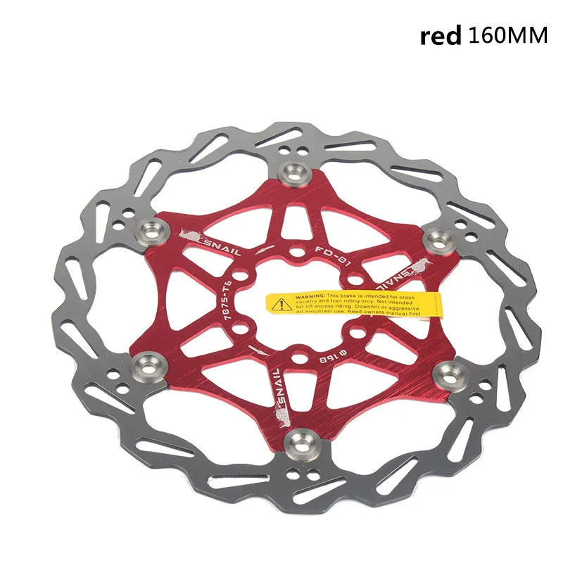 1pcsMountain bike brake rotor Strong heat dissipation floating rotor 160mm 180mm 203mm MTB disc brake pad for bicycle ultralight